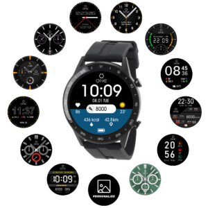 Smartwatch One Men Forceful Black Silicone | OSW0272BS32D